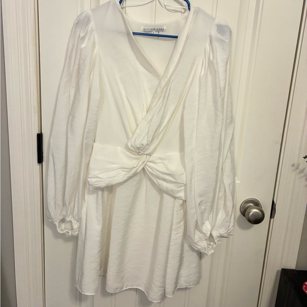 Endless Rose White Long Sleeve Dress
